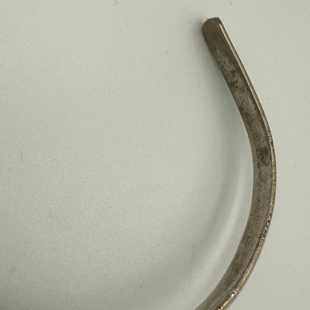Silver Tone Republic Argentina 1882 Coin Cuff Bracelet - Picture 4 of 6